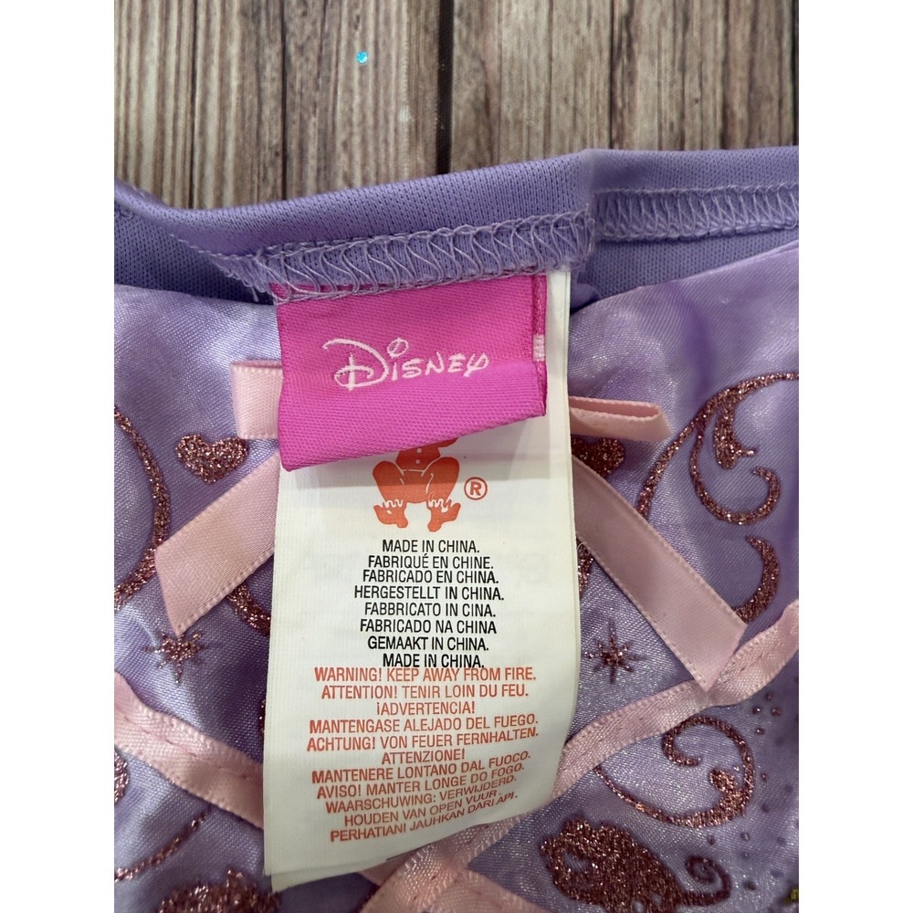 Disney Rubies Tangled Rapunzel Dress Costume Girl's Small (4-6X) Purple Princess - Picture 5 of 6